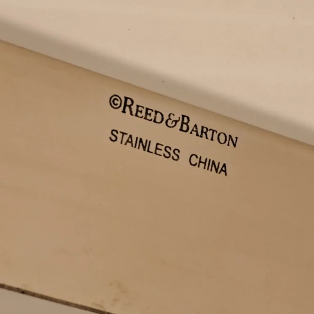 Reed & Barton Shubert 18/10 Stainless Steel Carving Set Knife and Fork Scroll